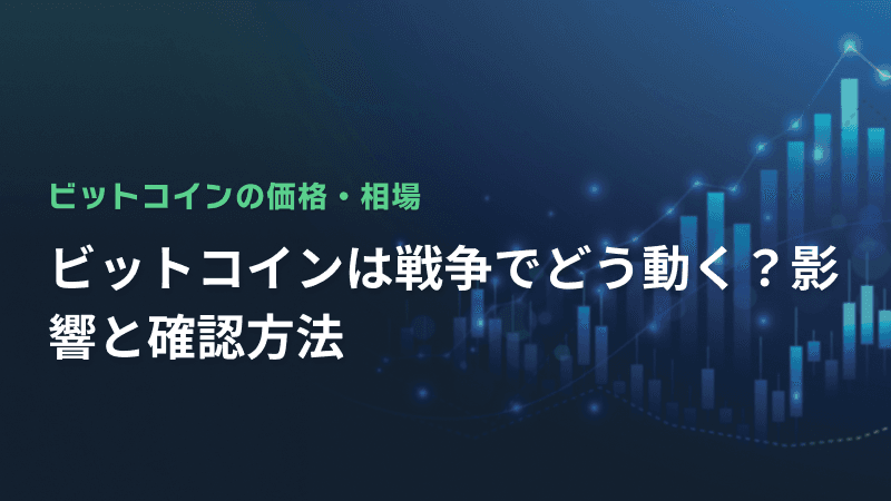 ビットコインは戦争でどう動く?影響と確認方法