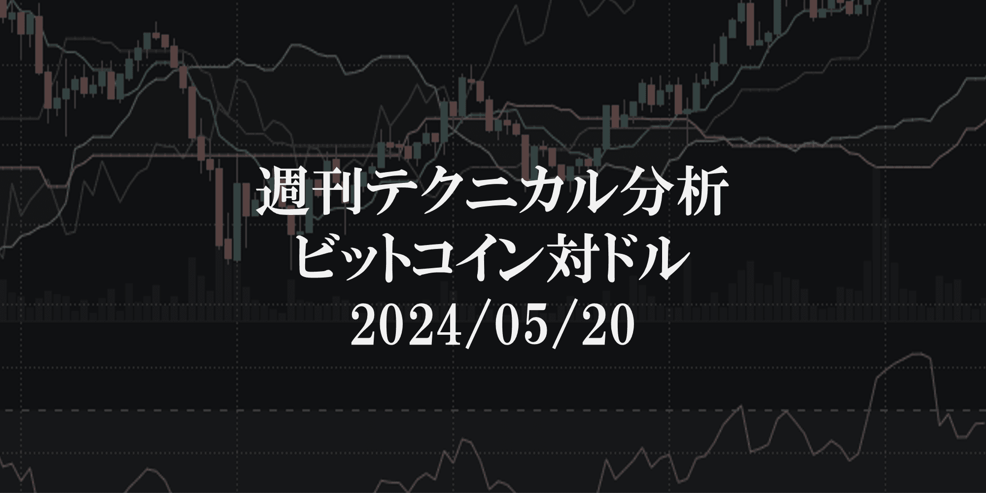 週刊テクニカル分析:ビットコイン(BTC)ドル 2024/05/20