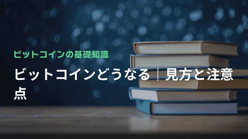 ビットコインどうなる|見方と注意点