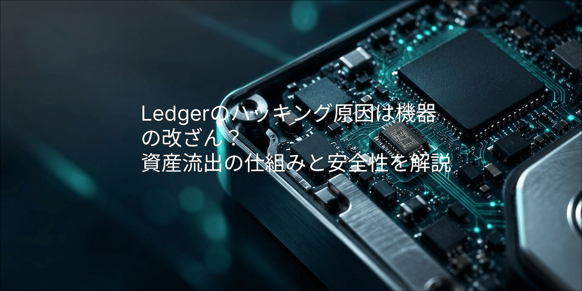 Ledgerのハッキング原因は機器の改ざん? 資産流出の手口と被害防止策