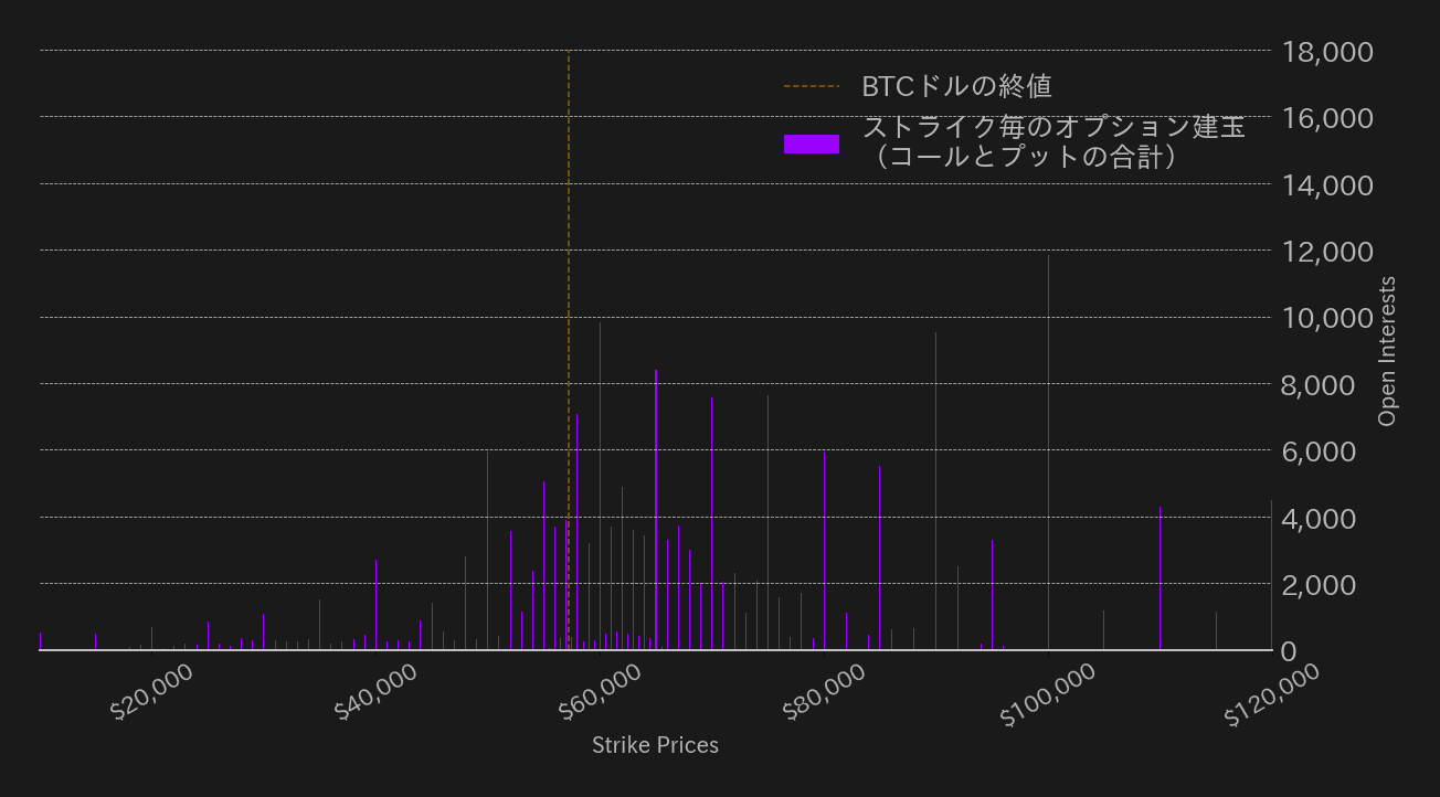 ビットコインオプション建玉
